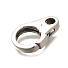 304 Stainless Steel Lobster Claw Clasps STAS-R140-12P-2