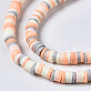 Handmade Polymer Clay Beads Strands CLAY-R089-4mm-108-2