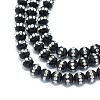 Natural Black Onyx Beads Strands G-F604-08A-6mm-3