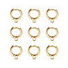 Eco-Friendly Brass Earring Hoops Findings KK-TA0007-40-9