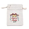 Christmas Cotton Cloth Storage Pouches ABAG-M004-02B-1