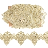 ARRICRAFT 3 Yards Sparkle Embroidery Polyester Ribbon OCOR-AR0001-40-1