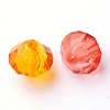Faceted Bicone Transparent Acrylic Beads DBB18MM-4