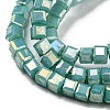 Baking Painted Glass Beads Strands DGLA-F002-05A-4
