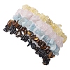 12 Constellation Natural Mixed Gemstone Chip Beaded Stretch Bracelets Sets for Women Men BJEW-JB10264-08-2
