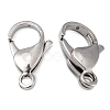 Polished 316 Surgical Stainless Steel Lobster Claw Clasps X-STAS-R072-18A-2