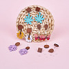 Coconut Brown Wood Stud Earring Findings EJEW-TA0010-06P-12