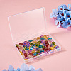 Cheriswelry 96Pcs 8 Colors Transparent Glass Beads Strands GLAA-CW0001-04-8