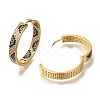 Rack Plating Brass Micro Pave Cubic Zirconia Hoop Earrings EJEW-H016-19G-2