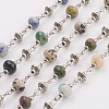 Natural Gemstone Beads Handmade Chains AJEW-JB00405-1