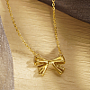 Sweet Stainless Steel Butterfly Pendant Necklace for Women's Daily Wear XI7934-1-1