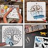 Large Plastic Reusable Drawing Painting Stencils Templates DIY-WH0172-694-4