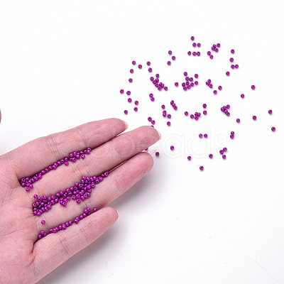 11/0 Grade A Baking Paint Glass Seed Beads X-SEED-N001-A-1073-1