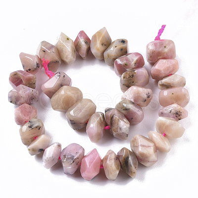 Natural Pink Opal Beads Strands G-R462-21-1