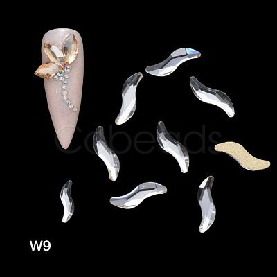 Flat Back Glass Rhinestone Cabochons MRMJ-Q072-41A-1