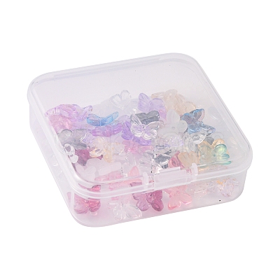 50Pcs Transparent Glass Charms GLAA-FS0001-06-1