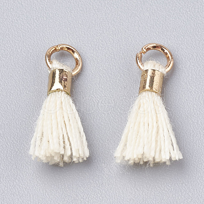 Polycotton(Polyester Cotton) Tassel Pendant Decorations FIND-S275-31G-1