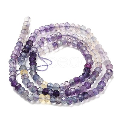 Natural Fluorite Beads Strands G-E608-C10-B-1