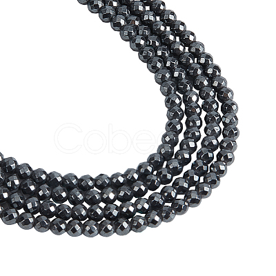 Nbeads 2Strands Non-magnetic Synthetic Hematite Beads Strands G-NB0005-01B-1