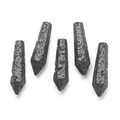 Natural Lava Rock Pointed Beads G-E490-C35-1