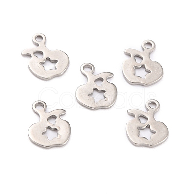 Non-Tarnish 201 Stainless Steel Charms STAS-F266-15P-1