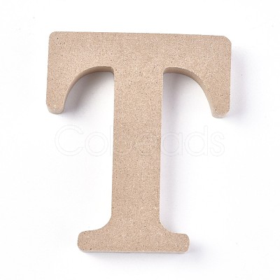 Letter Unfinished Wood Slices DIY-WH0162-62T-1