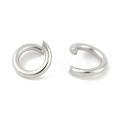 Tarnish Resistant 304 Stainless Steel Jump Rings X-STAS-R049-4x0.7mm-1