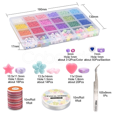 DIY Candy Color Bracelet Making Kit DIY-YW0005-68-1