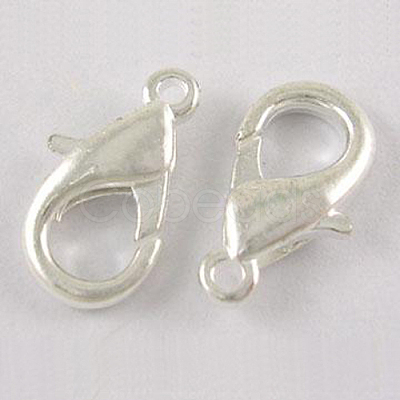 Zinc Alloy Lobster Claw Clasps X-PALLOY-R042-301-S-NF-1