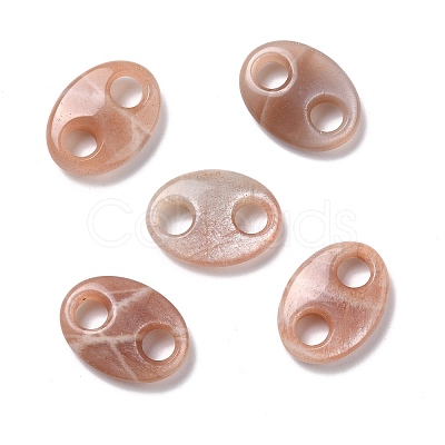 Natural Sunstone Connector Charms G-P467-01A-1