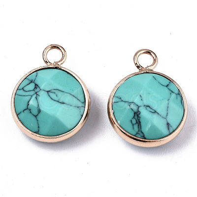 Synthetic Turquoise Pendants G-T131-101E-1