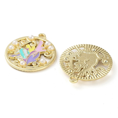 Rack Plating Alloy Enamel Pendants FIND-Q099-08A-01-1