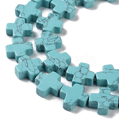 Synthetic Turquoise Beads Strands G-M418-B03-01-1