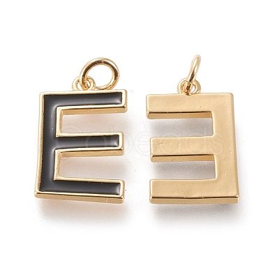 Brass Enamel Pendants KK-R139-03E-1