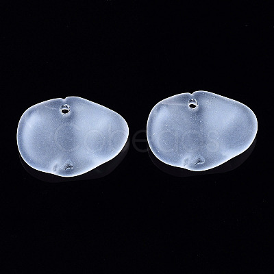 Transparent Spray Painted Glass Pendants GLAA-Q089-001A-001-1