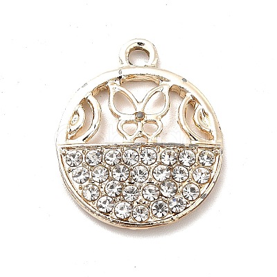 Alloy Crystal Rhinestone Pendants ALRI-C007-63LG-1