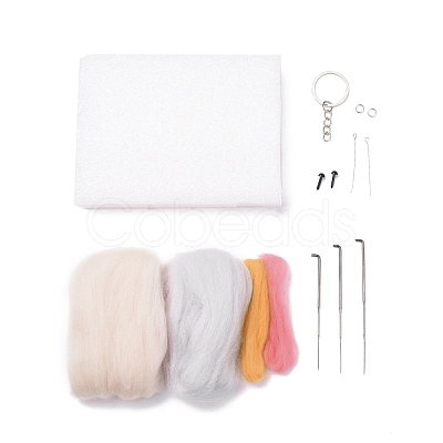 DIY Constellation Doll Keychain Needle Felting  Kit DIY-D068-01P-02-1