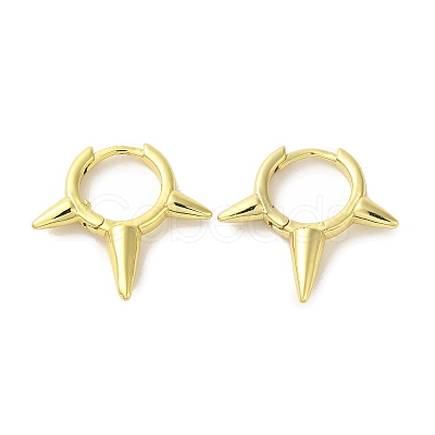 Rack Plating Brass Hoop Earrings EJEW-R162-49G-1