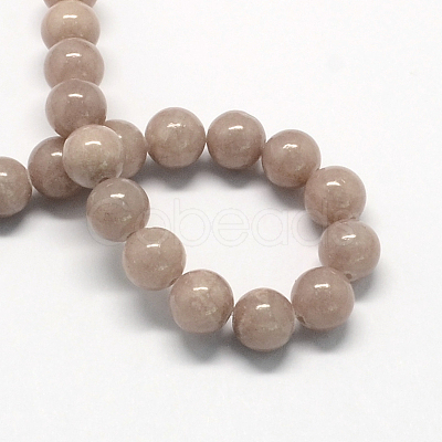 Natural Dyed Yellow Jade Gemstone Bead Strands G-R271-12mm-YXS06-1