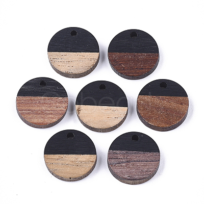 Resin & Wood Pendants X-RESI-S358-02E-08-1