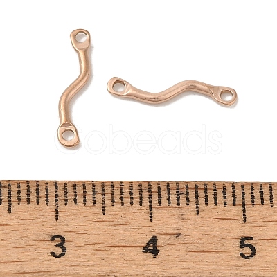 Ion Plating(IP) 304 Stainless Steel Links Connector Charms STAS-Q323-12RG-1