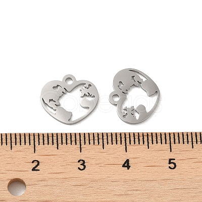 Non-Tarnish 304 Stainless Steel Charms STAS-J042-35P-1