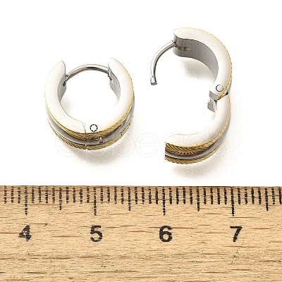 304 Stainless Steel Hoop Earrings for Women EJEW-C096-48GP-1