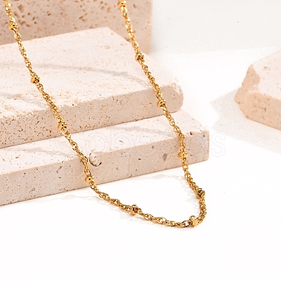 Stainless Steel Chain Satellite Chain Necklaces PW-WG9E049-02-1