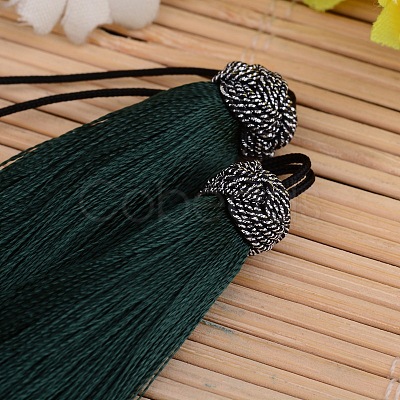 Nylon Tassel Big Pendant Decorations X-NWIR-I004-12-1