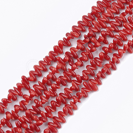 Synthetic Coral Beads Strands CORA-T009-02-1