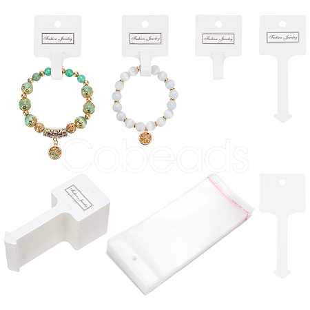 WADORN 1 Set Paper Hair Ties Display Cards AJEW-WR0002-30-1