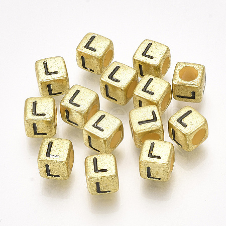 Acrylic Beads PB43C9308-G-L-1