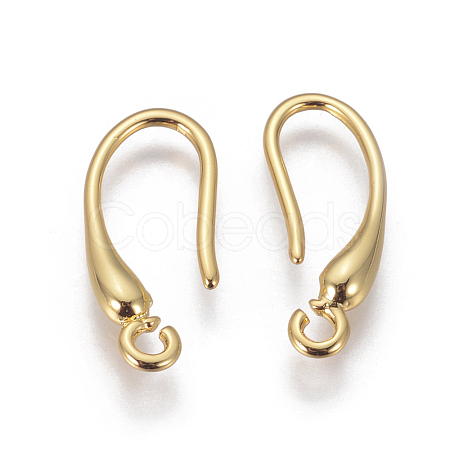 Brass Earring Hooks KK-E779-02G-1