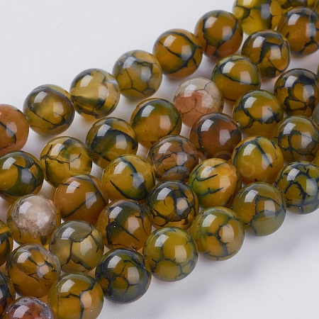 Natural Dragon Veins Agate Beads Strands X-G-G515-10mm-02B-1